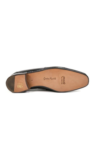 Mauri Black Snake-Skin Loafers 4925 (MAO1017)