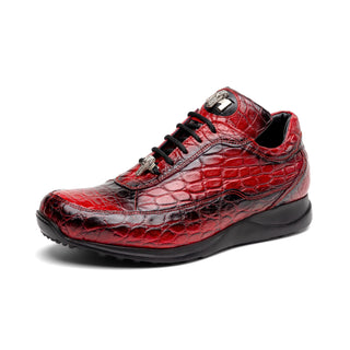 Mauri Bloodshed 8900/2 Men's Shoes Exotic Alligator Skin Sneakers (MA5564)-AmbrogioShoes