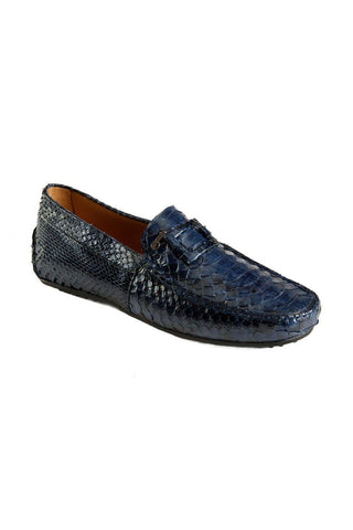 Mauri Blue Snake-Skin -Casual Moccasins 3405 (MAO1041)