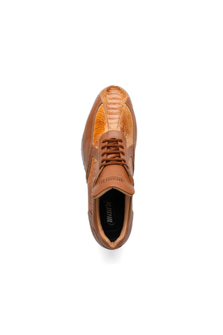 Mauri Bolt M770/4 Ostrich Leg & Nappa Leather Casual Sneakers (MA5627)