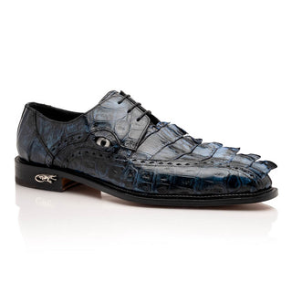 Mauri Borsieri 4717/3 Men's Shoes Exotic Crocodile / Hornback Derby (MA5636)(Special Order)-AmbrogioShoes