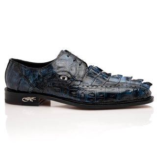 Mauri Borsieri 4717/3 Men's Shoes Exotic Crocodile / Hornback Derby Oxfords (MA5636)-AmbrogioShoes