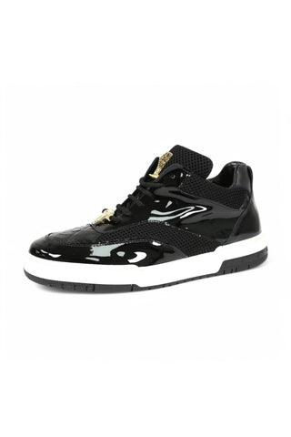 Mauri Breeze 8498 Crocodile / Fabric / Patent Casual Sneaker (MA5672)