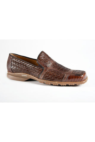 Mauri Brown Woven / Leather Loafers 9299 (MAO1046)