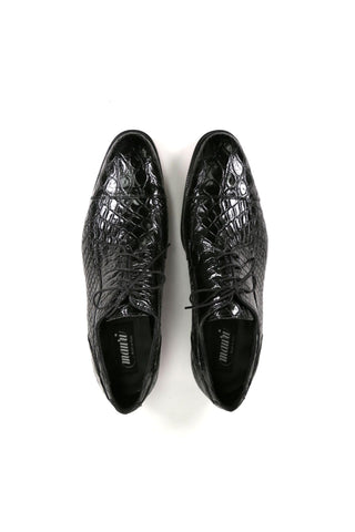 Mauri Brunelleschi Black Crocodile Oxfords (MA4628)