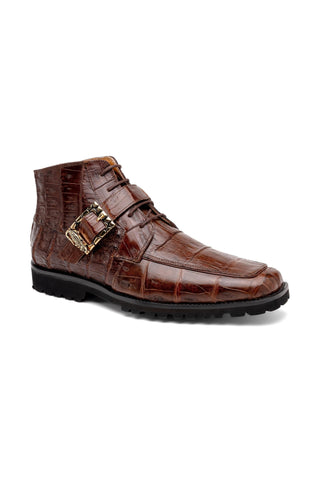 Mauri Bulletproof 3238-1 Exotic Crocodile Skin Strap Derby Boot (MA5580)-AmbrogioShoes