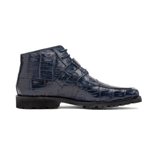 Mauri Bulletproof 3238-1 Men's Shoes Exotic Crocodile Skin Strap Derby Boot (MA5580)(Special Order)-AmbrogioShoes