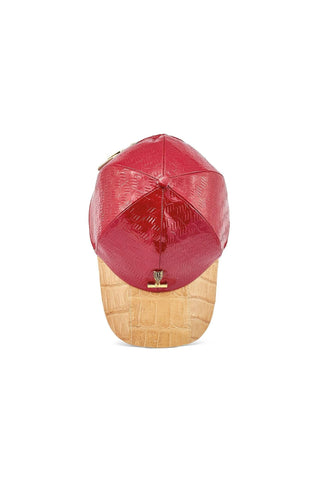 Mauri Cap H65 Men's Crocodile Skin & Patent Hat (MAH1014)