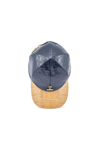 Mauri Cap H65 Men's Crocodile Skin & Patent Hat (MAH1014)