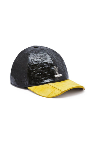 Mauri Cap H65 Men's Crocodile Skin & Patent Hat (MAH1014)