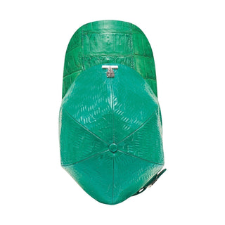 Mauri Cap H65 Men's Exotic Crocodile Skin & Patent Calf-Skin Leather Hat (MAH1014)(Made to Order)-AmbrogioShoes