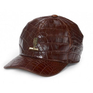 Mauri Mens Gold Exotic Alligator Hats (MAHO1000)-AmbrogioShoes