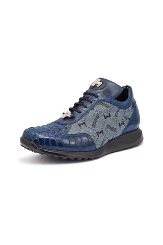Mauri Carange 8741/2 Ostrich / Hornback Crown / Fabric Sneakers (MA5269)