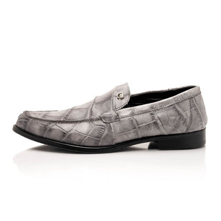 Mauri Chapel 1028 Men's Shoes Exotic Alligator Slip-on Loafers (MA5641)-AmbrogioShoes