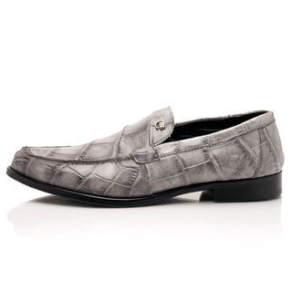 Mauri Chapel 1028 Men's Shoes Exotic Alligator Slip-on Loafers (MA5641)-AmbrogioShoes