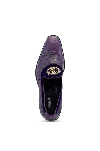 Mauri Count 3215 Alligator & Velvet Slip-On Loafers (MA5473)