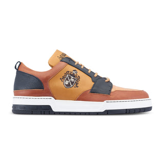Mauri Crest 8461 Men's Shoes Exotic Crocodile Skin & Calf-Skin Leather Sneakers (MA5493)(Special Order)-AmbrogioShoes