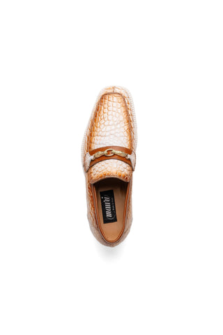 Mauri Debonair 4894-7 Alligator / Nappa Horsebit Split-Toe Loafer