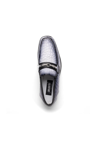 Mauri Debonair 4894-7 Alligator / Nappa Horsebit Split-Toe Loafer