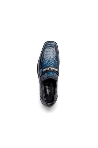 Mauri Debonair 4894-7 Alligator / Nappa Horsebit Split-Toe Loafer