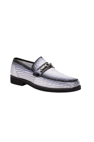 Mauri Debonair 4894-7 Alligator / Nappa Leather Horsebit Split-Toe Loafer