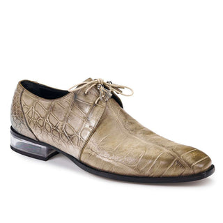 Mauri Shoes Exotic Skin Men's Body Alligator Bone Oxfords 4851 (MA4907)-AmbrogioShoes