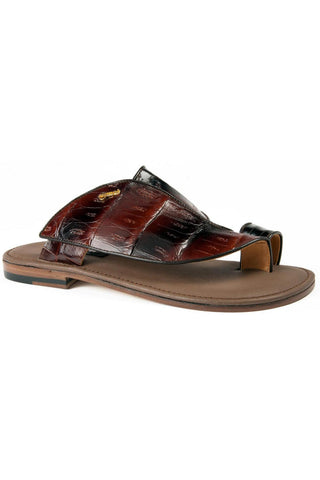 Mauri Designer Shoes Skin Men's Baby Croc multi Brown Sandals 1951 (MA4900)