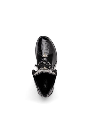 Mauri Diamond 8402 Crocodile / Fabric / Patent High-Top Sneakers (MA5554)