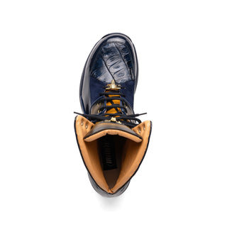 Mauri Diamond 8402 Exotic Crocodile / Suede / Nappa / Patent Leather High-Top Sneakers (MA5625)-AmbrogioShoes