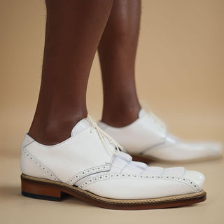 Mauri Don 2670/2 Exotic Hornback Tail / Pebble Grain Leather Derby (MA5658)-AmbrogioShoes