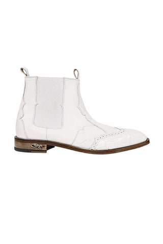 Mauri Ebony 1092/3 Exotic Alligator / Calf-Skin Leather Chelsea Boot(MA5656)