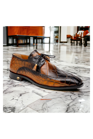 Mauri Eminence 3287 Alligator Skin Split-Toe Derby (MA5556)