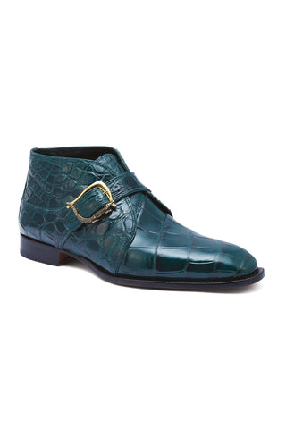 Mauri Esquire 4955 Hutner Green Alligator Chukka Boots (MA5262)