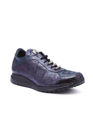 Mauri Everglades M789 Wonder Blue Crocodile / Hornback Crown Sneakers (MA5266)
