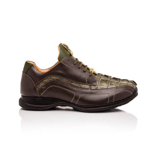 Mauri Flex M799 Men's Shoes Exotic Hornback / Nappa Leather Derby Sneakers (MA5643)-AmbrogioShoes