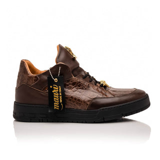 Mauri Ghost 8423 Men's Shoes Exotic Crocodile / Nappa Leather Sneakers (MA5649)-AmbrogioShoes