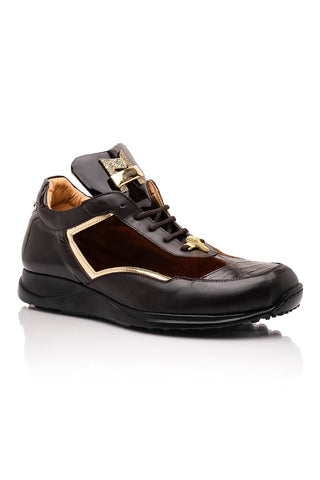 Mauri Goldie M705/3 Exotic Crocodile / Velvet / Nappa / Patent Sneakers (MA5645)