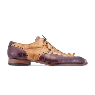 Mauri Groove 3237 Exotic Alligator Skin & Hornback Derby (MA5520)-AmbrogioShoes