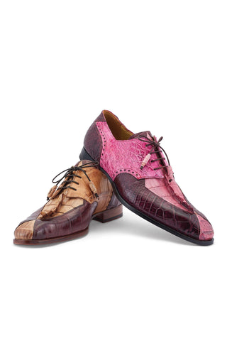 Mauri Groove 3237 Exotic Alligator Skin & Hornback Derby (MA5520)(Made to Order)-AmbrogioShoes