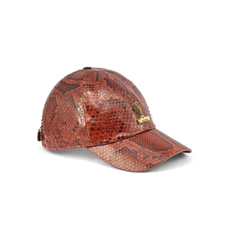 Mauri H65 Men's Black & Gold Exotic Python Hat (MAH1023)-AmbrogioShoes