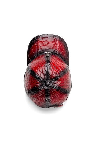 Mauri H65 Men's Red with Black Finished Alligator Hat (MAH1043)