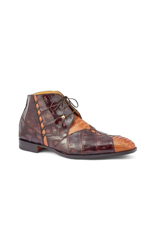 Mauri Harlem 4926 Exotic Crocodile Skin & Ostrich Leg Chukka Boots (MA5264)-AmbrogioShoes