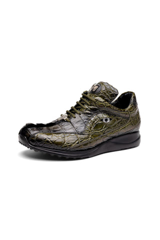 Mauri Hazard 8596-3 Exotic Alligator Skin & Hornback Sneakers (MA5566)