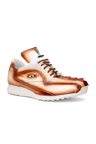 Mauri Hazard 8596 Men's Casual Sneakers in Exotic Hornback & Nappa Leather (MA5594)