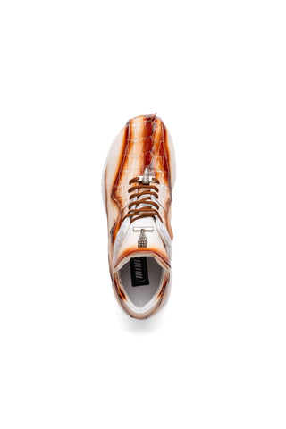 Mauri Hazard 8596 Men's Casual Sneakers in Exotic Hornback & Nappa Leather (MA5594)