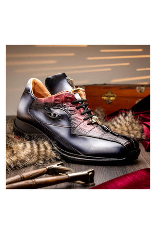 Mauri Hazard 8596/4 Exotic Hornback / Nappa Leather Sneakers (MA5644)
