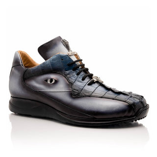 Mauri Hazard 8596/4 Exotic Hornback / Nappa Leather Sneakers (MA5644)(Made to Order)-AmbrogioShoes