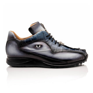 Mauri Hazard 8596/4 Exotic Hornback / Nappa Leather Sneakers (MA5644)(Made to Order)-AmbrogioShoes