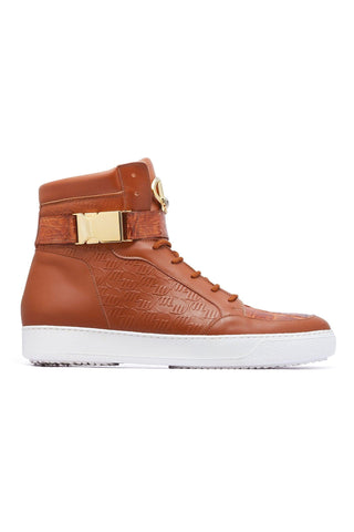 Mauri Hitman 8500 Crocodile Skin & Nappa High-Top Sneakers (MA5277)