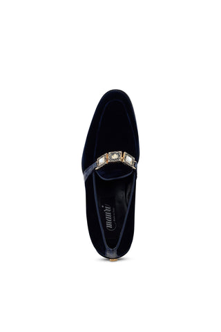 Mauri Lavish 4940/2 Alligator & Velvet Slip-On Loafers (MA5471)